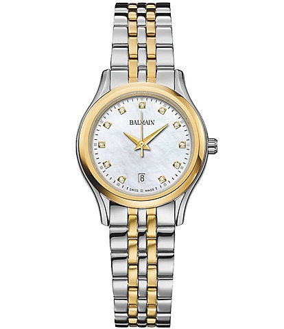 Balmain Women's Quartz Analog Two Tone Stainless Steel Bracelet Watch