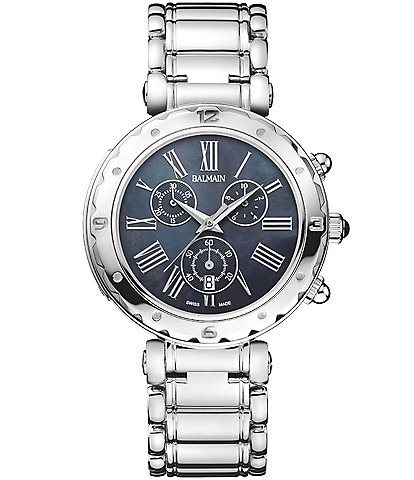 Balmain Women's Quartz Chronograph Stainless Steel Bracelet Watch