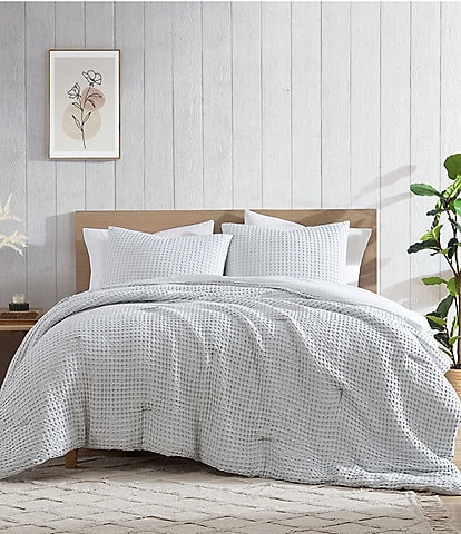 Bamboo Bliss by Royal Heritage Cascade Waffle Weave Comforter Mini Set