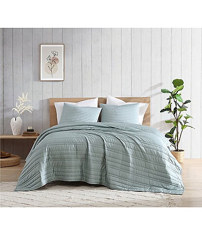 Bamboo Bliss by Royal Heritage Drift Pick Stitch Sateen Quilt Mini Set
