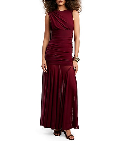 Bardot Alverie Mesh Maxi Dress