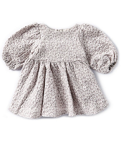 Bardot Baby Girls Newborn-18 Months Balloon Sleeve Mirae Sequin-Embellished Embroidered Minidress