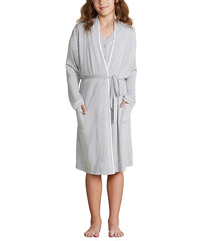 Barefoot Dreams  Malibu Collection® Big Girls 7-14 Soft Jersey Pipe Robe