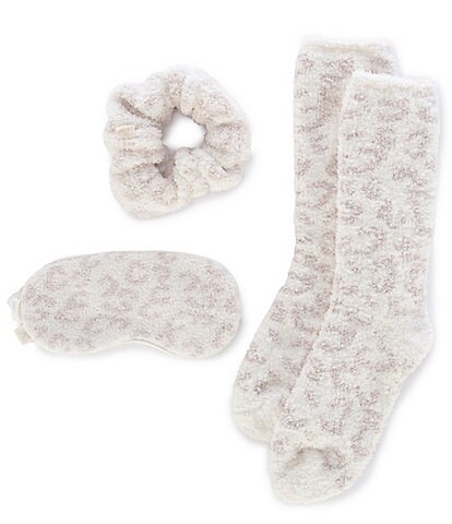 Barefoot Dreams Barefoot in the Wild™ Eye Mask, Scrunchie and Sock Set