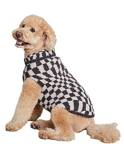Barefoot Dreams CozyChic Checkered Pet Sweater