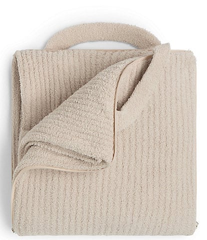 Barefoot Dreams CozyChic® Double-Sided Ribbed Plush Travel Blanket