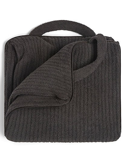 Barefoot Dreams CozyChic® Double-Sided Ribbed Plush Travel Blanket