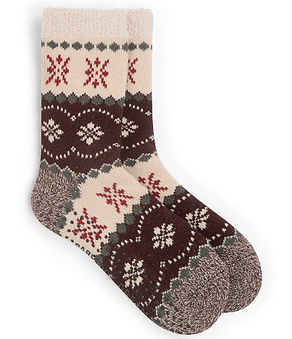 Barefoot Dreams CozyChic® Lined FairIsle Slipper Socks