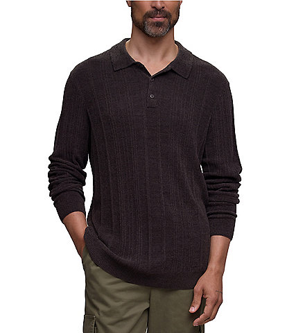Barefoot Dreams CozyChic® Ultra Lite® Long Sleeve Rib Polo