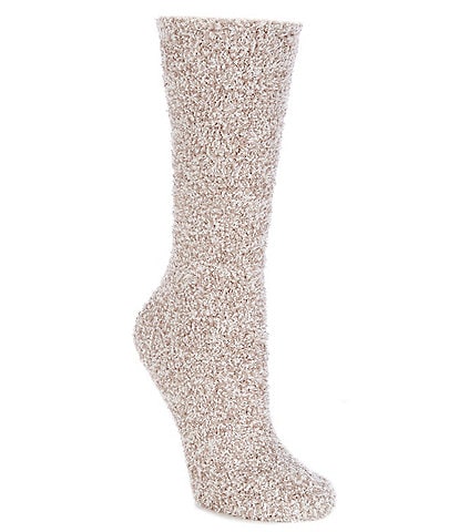 Barefoot Dreams CozyChic® Heathered Women's Socks in Stone/ White