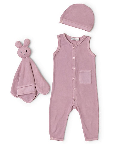 Barefoot Dreams Malibu Collection Baby Waffle Onesie Set