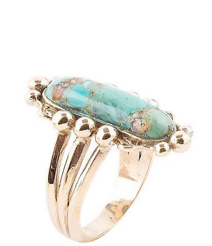 Barse Plateau Blue Turquoise and Golden Ring