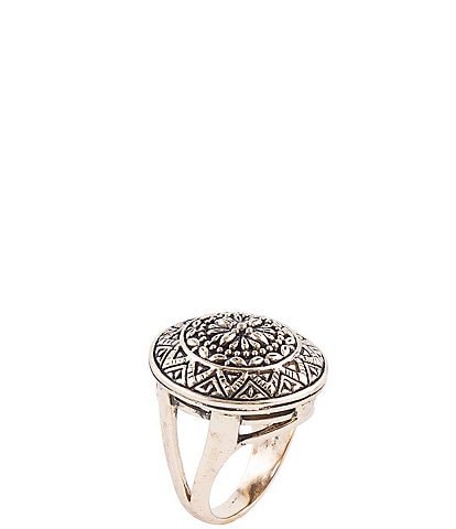 Barse Bronze Medallion Statement Ring