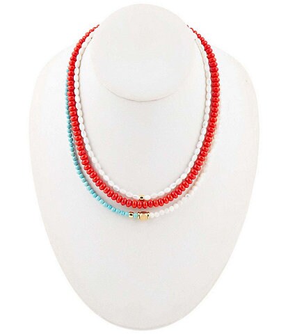 Barse Rancho Guadalupe Resort Short Multi Strand Necklace