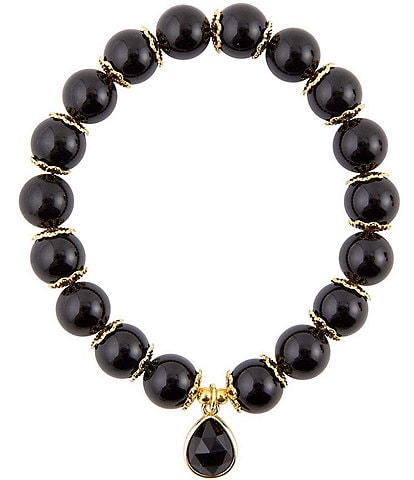 Barse Onyx Stretch Bracelet