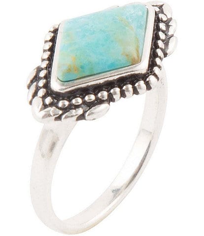Barse Sterling Silver & Genuine Turquoise Stone Ring
