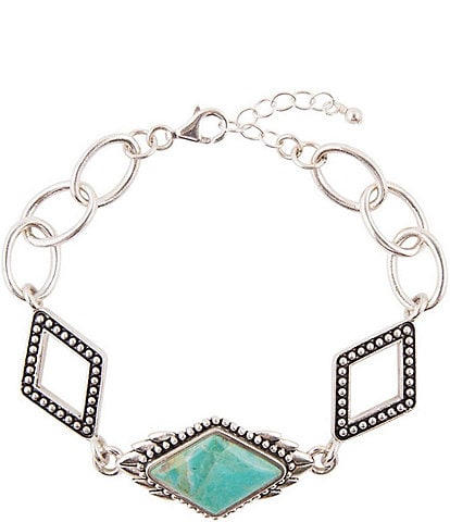 Barse Sterling Silver & Turquoise Toggle Bracelet