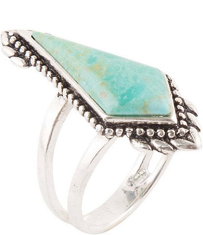 Barse Sterling Silver and Genuine Turquoise Statement Ring