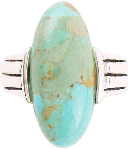 Barse Sterling Silver and Genuine Turquoise Statement Ring