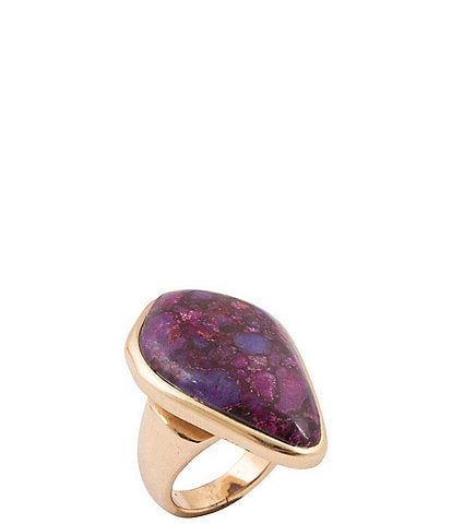 Barse Twilight Iris Turquoise Statement Ring