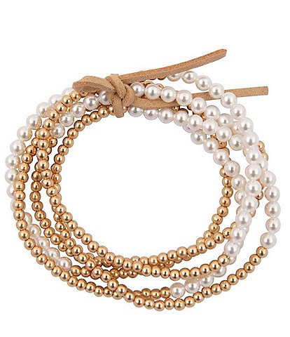 Barse Wind Dancer Shell Stretch Bracelet Set