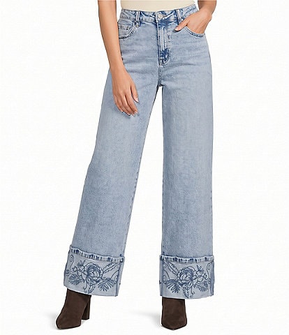 Bayeas Flora High Rise Wide Leg Jeans