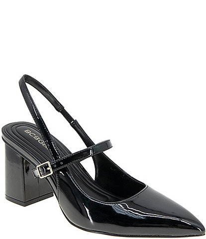 BCBGeneration Gillian Patent Mary Jane Slingback Pumps