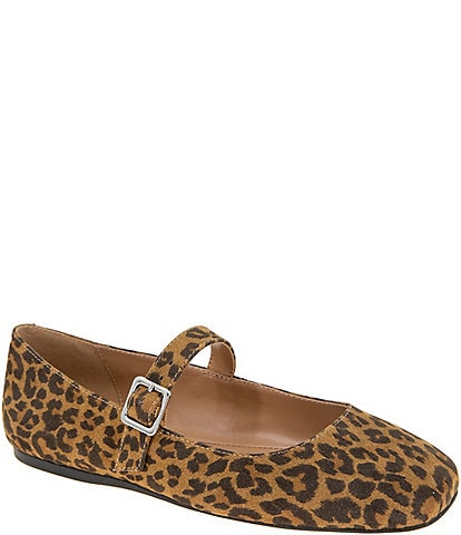 BCBGeneration Harpin Leopard Print Mary Jane Flats