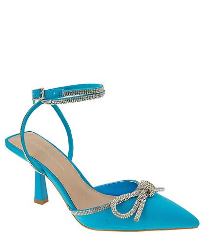 BCBGeneration Ildy Neoprene Rhinestone Embellished Bow Pumps