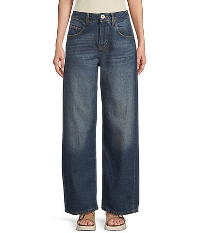 BDG Urban Outfitters Jaya Texan Turn Up Low Rise 5-Pocket Jeans