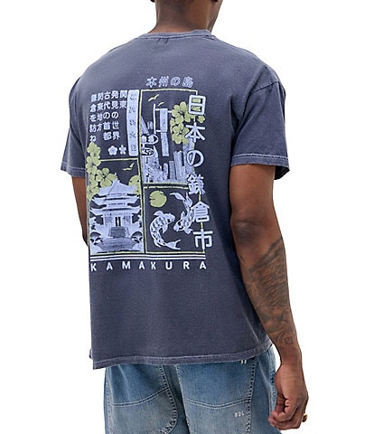 BDG Urban Outfitters Kamakura Graphic Short Sleeve T-Shirt