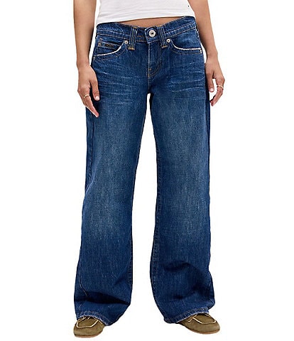 BDG Urban Outfitters Kayla Greencast Low Rise 5-Pocket Jeans