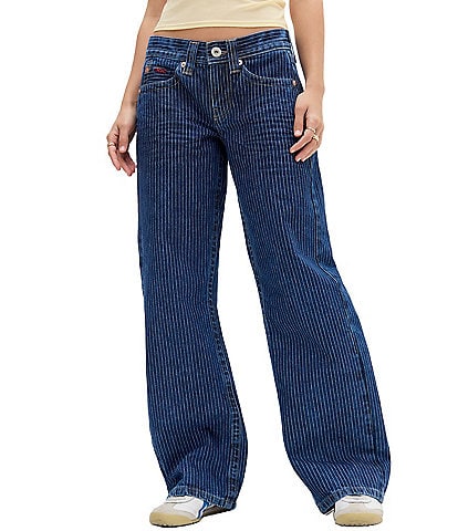 BDG Urban Outfitters Kayla Pinstripe Low Rise 5-Pocket Jeans