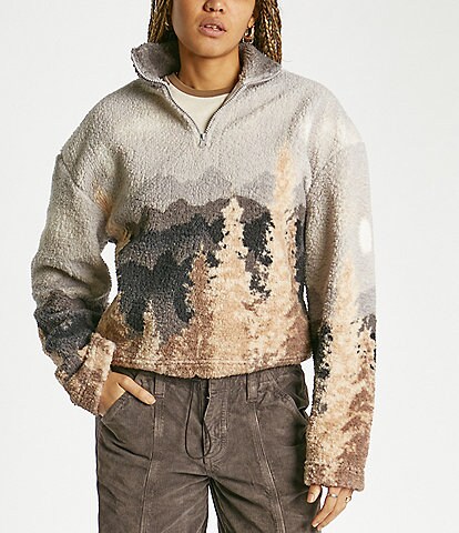 BDG Urban Outfitters Landscape Fleece Pullover