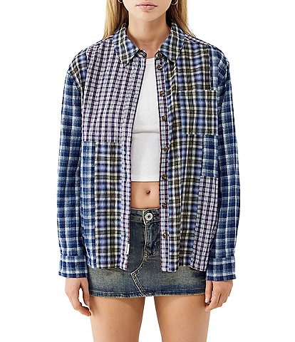 BDG Urban Outfitters Long Sleeve Brendon Printed Woven Shirt