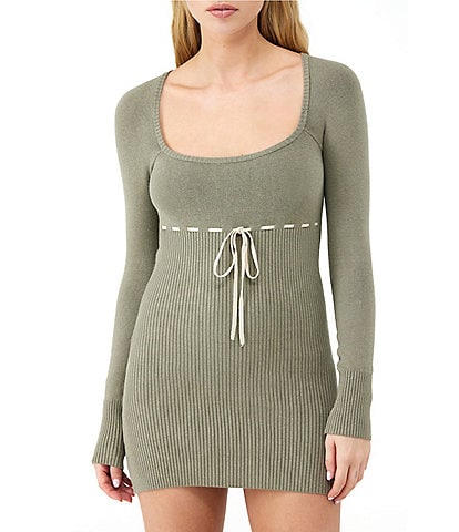 BDG Urban Outfitters Long Sleeve Edison Minidress