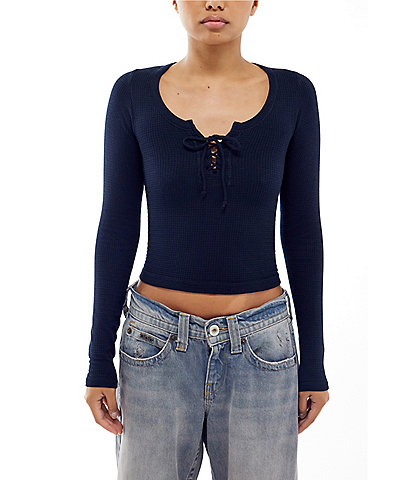 BDG Urban Outfitters Long Sleeve Knockout Top