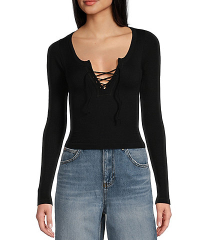 BDG Urban Outfitters Long Sleeve Knockout Top