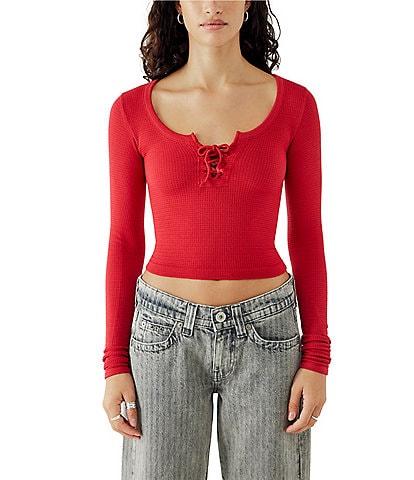 BDG Urban Outfitters Long Sleeve Knockout Top