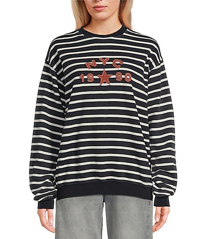 BDG Urban Outfitters Long Sleeve NYC Striped Sweater