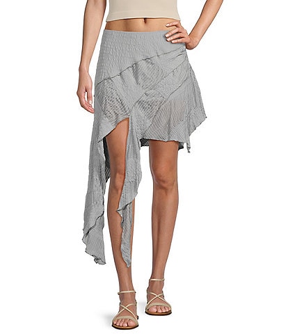 BDG Urban Outfitters Low Rise Asymmetrical Splice Skirt