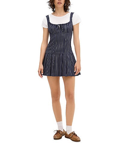 BDG Urban Outfitters Pinstripe Pini Sleeveless Dress
