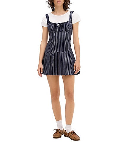 BDG Urban Outfitters Pinstripe Pini Sleeveless Dress