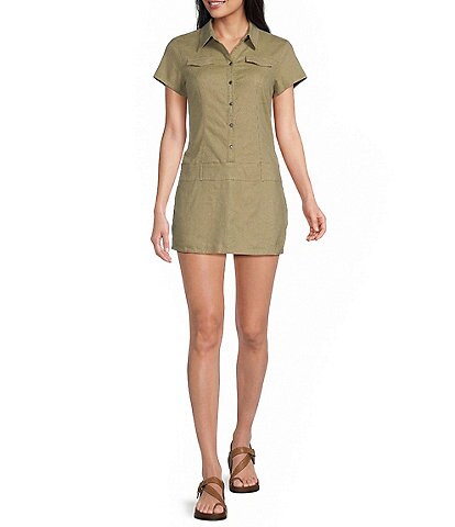 BDG Urban Outfitters Polly Linen Romper