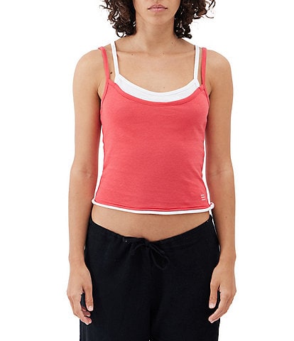 BDG Urban Outfitters Scoop Neck Double Layer Knit Tank Top