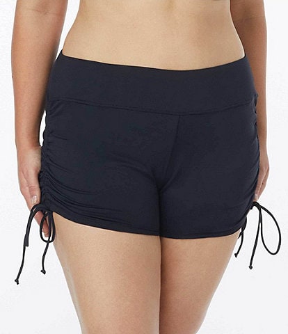 Beach House Plus Size Paloma Beach Solids Blake Adjustable Swim Short