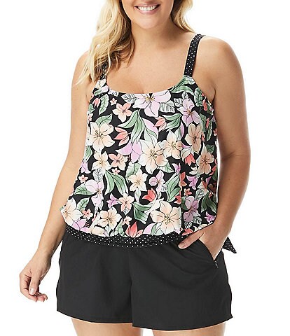 dillards plus size swimwear