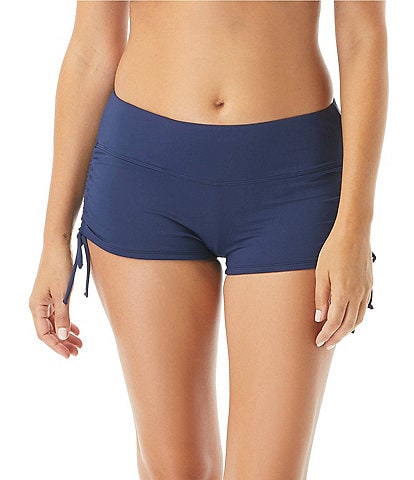 Beach House Solid Blake Adjustable Side Tie Swim Short Bottom