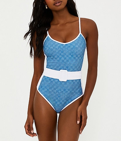 Beach Riot Harmony Belted One Piece Swimsuit