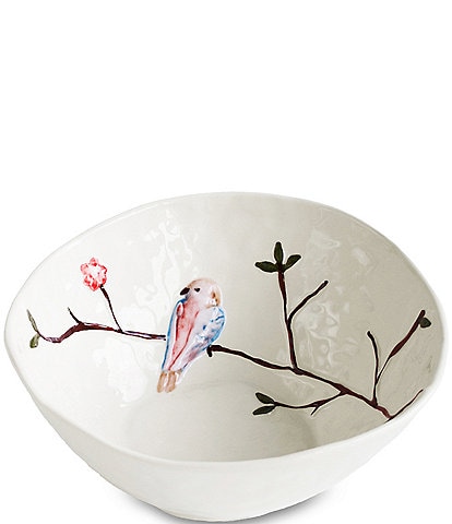 Beatriz Ball Ceramic Bird on Branch Large Serving Bowl